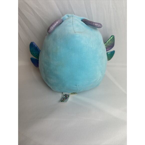 Squishmallows 8" Heather the Blue Dragonfly Kellytoy Plush Blue Iridescent Wings - Picture 3 of 7